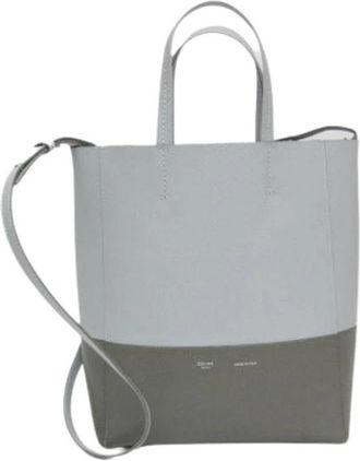 Celine Pre-owned Vertical Cabas Small - Dames - Vintage Shopper - Grijs - ONE Size - Leer - Vintage