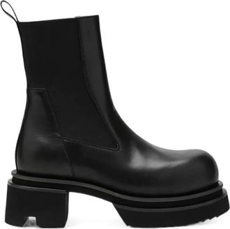 Rick Owens Beatle Bogun Leather Boots