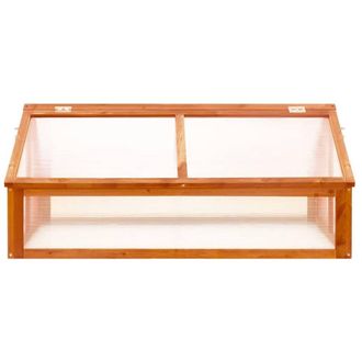 Berkfield Home Greenhouse Brown 114x80x50 cm Firwood | Size: 114 x 80 x 50 cm