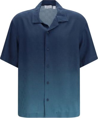 Off-white Blue Relaxed Solid Shirt