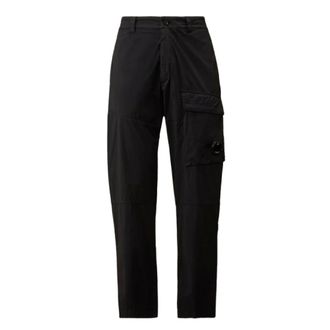 C.P. Company Straight Trousers, male, Blue, Size: 2XL 50 Fili Stretch Lens Cargo Pants
