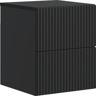 vidaXL Mesita De Noche De Pared Negro 33 X 34,5 X 40 Cm Vidaxl