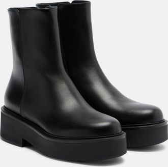 Gianvito Rossi Hiro leather ankle boots