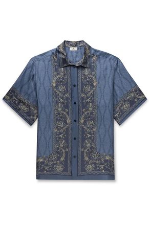Etro Printed Silk-Twill Shirt
