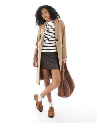 New Look Cappotto elegante color cammello-Neutro