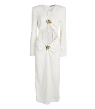 Rowen Rose Maxi Dress With Sun Jewels Size M