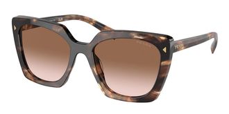 Prada PR 23ZSF Asian Fit 07R0A6 Womens Sunglasses Tortoiseshell Size 55