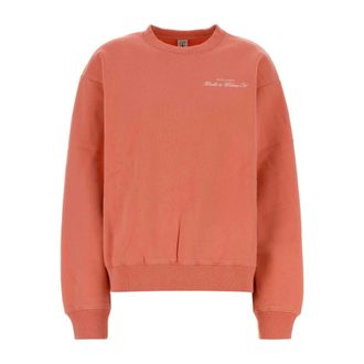 Sporty & Rich Crewneck Sweatshirt - Dames - Sweatshirts - Roze - L - Katoen - Hoodies & sweatvesten