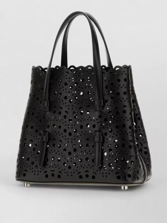 Alaia leather tote bag