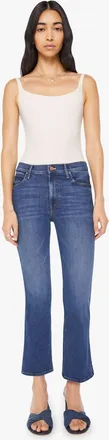 Mother Smokin Double Flood Jeans In Start Your Engines