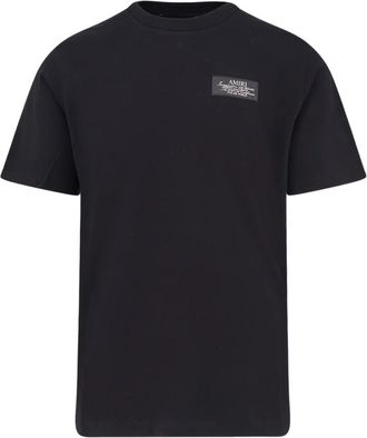 Amiri Zwarte Spirit Tee Polos T-shirts - Heren - T-shirts - Zwart - L - Katoen - Tops