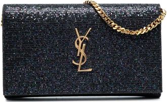 Saint Laurent Pre-owned Saint Laurent Glitter Monogram Kate Wallet on Chain HK6EQM13FKMZTIHS