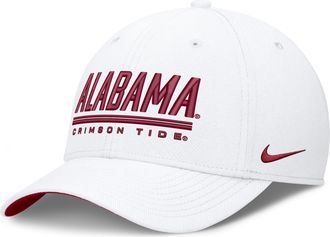 Nike Alabama Sideline Rise Nike Mens Dri-FIT College Hat in White | NC0308DVABN-559