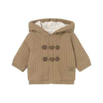 MAYORAL Lined Knit Cardigan in Beige at Nordstrom, Size 18M