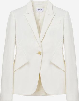 Alexander McQueen Cotton Structured Blazer