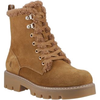 Hush Puppies Aurelia Suède Dames Tan Winter Enkellaarsjes