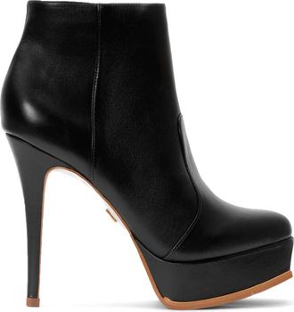 Kazar Dames zwarte laarzen - Dames - Laarzen met Hak - Zwart - 37 EU - Leer - Schoenen