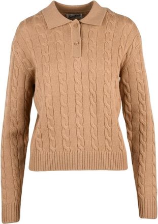 MC2 Saint Barth Tops, Dames, Beige, M, Wol, Covent Polo