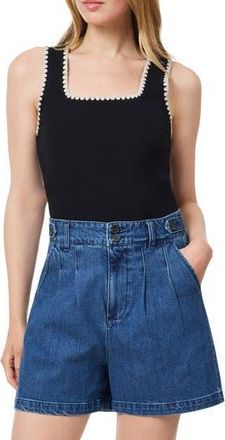 Scotch & Soda Embroidered Trim Sweater Tank in Black Night at Nordstrom Rack, Size X-Large