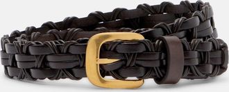 The Row Cintura in pelle intrecciata