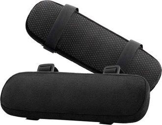 OEM Cojines Para Reposabrazos De Silla, Juego De 2 Piezas, Ergon&oacute;micos, Reposabrazos Suaves - Negro