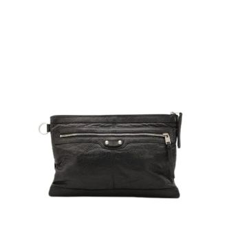 Balenciaga Pre-owned Clutches, female, Black, Size: ONE SIZE Pre-owned La Pochette City Clutch
