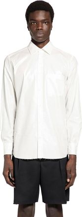 Maison Margiela Foiled Cotton Poplin Shirt