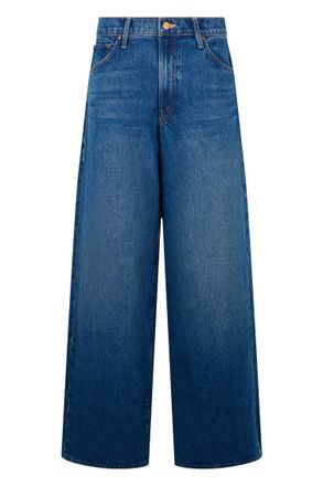 Mother Blue Relaxed High Rise Jeans