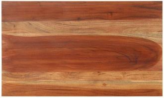vidaXL Piano Tavolo in Legno Massello di Acacia 15-16 mm 60x100 cm - Vidaxl