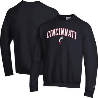 Champion Mens Champion Black Cincinnati Bearcats Arch Over Logo Pullover Sweatshirt at Nordstrom, Size X-Large
