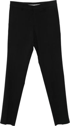 John Richmond raw-edge wool trousers - men - Virgin Wool/Polyester - 46 - Black