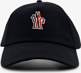 Moncler Cappello in cotone con patch logo frontale - MONCLER GRENOBLE - gender_Man