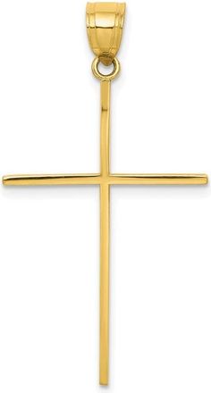 Diamond2Deal 10k Yellow Gold Cross Pendant