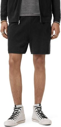 John Varvatos Marvin Mesh Sweater Shorts in Black at Nordstrom, Size Large