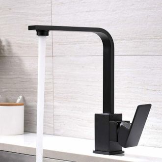 OEM Grifo Mezclador De Cocina, Grifo De Fregadero De Cocina, Grifo De Fregadero De Cocina Giratorio 360&deg;, Grifo De Fregadero Negro