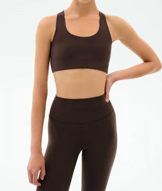 SPLITS59 Sara Airweight Bra In Dark Chocolate