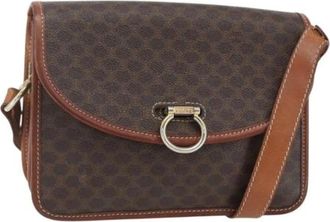 Celine Pre-owned Cross Body Bags, female, Brown, Size: ONE SIZE Pre-owned Plastic Cross Body Bag