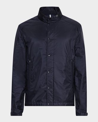 ブルゾン Moncler Navy Blue Polyamide Jacket Auth Women's MONCLER Grenoble Amiens Navy Blue Zip Up Down