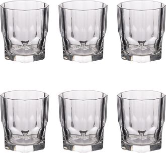 Villa D'Este Home Tivoli Juego de 6 vasos de agua de vidrio de 340 ml, Marais