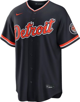 Nike Detroit Tigers Nike Mens MLB Stadium Jersey in Blue | RE260IPJDG-43L