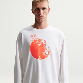 Nike Mens Nike ACG USA Dri-FIT Long-Sleeve T-Shirt in Grey | HQ5341-030