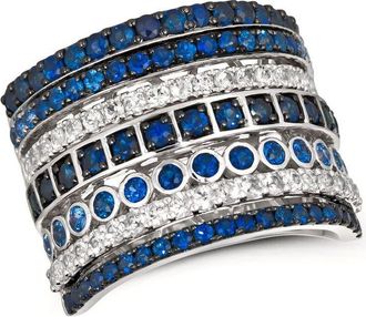 Le Vian Ladies Sapphire Rings set in 14K Strawberry Gold