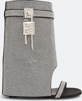 Givenchy Silver Fibres Stiletto Heel Womens Sandals