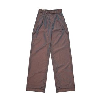 Dries Van Noten Wide Trousers, male, Gray, Size: M Wide Pleated Trousers