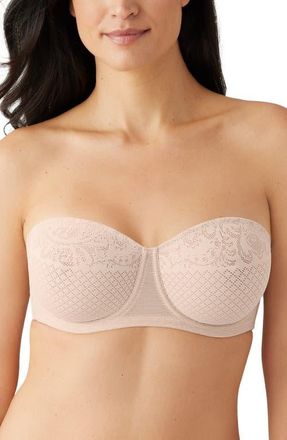 Wacoal Visual Effects Strapless Underwire Minimizer Bra in Sand at Nordstrom, Size 34Ddd