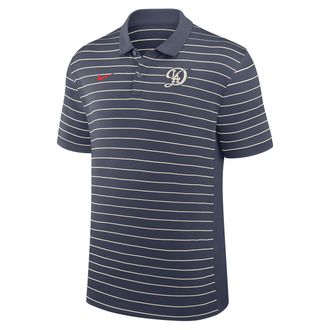Nike Los Angeles Dodgers City Connect Striped Victory Nike Mens Dri-FIT MLB Polo in Blue | 03BG0ASYLD-DZ0