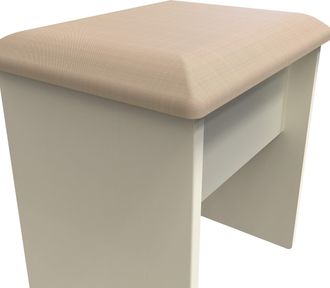 Welcome Furniture Westminster Ready Assembled Stool in Cream Ash & Riviera Oak - Welcome Furniture | TJ Hughes