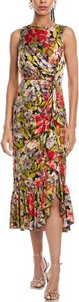Cinq &agrave; Sept Canyon Bloom Elvira Silk Midi Dress