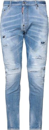 Dsquared2 Tidy Biker Jean Reinforced Denim Blue Jeans