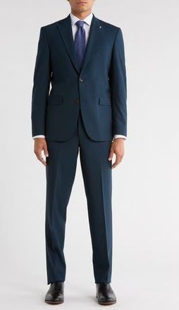 Jack Victor Esprit Stretch Wool Suit in Navy at Nordstrom Rack, Size 42 Long